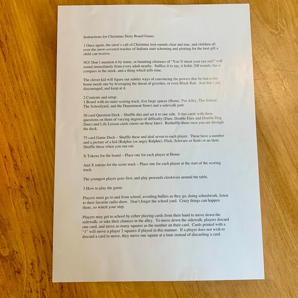 A Christmas Story The Board Game Warner Bros. Neca Reel Games COMPLETE LIKE NEW - Picture 9 of 13